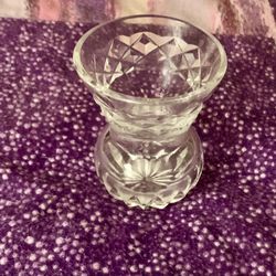 Vintage Small Lead  Crystal Vase