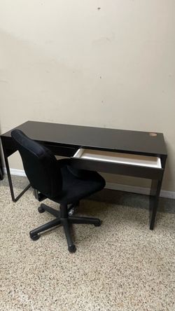 Ikea Desk 56”W 2 Drawers & Comfy Hydraulic Chair, 🚚 extra