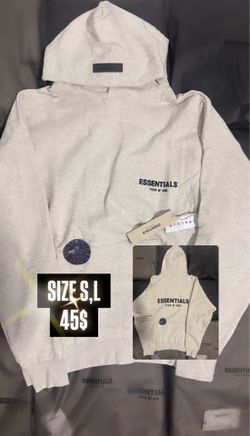 essential hoodie light oatmeal