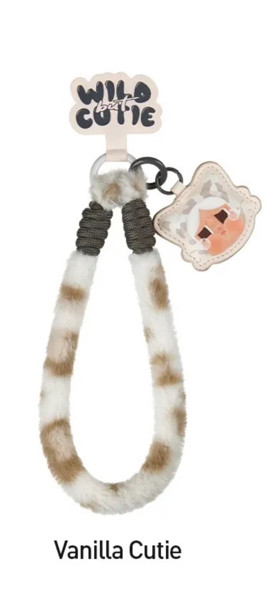 pop mart crybaby wild but cutie phone charm vanilla cutie