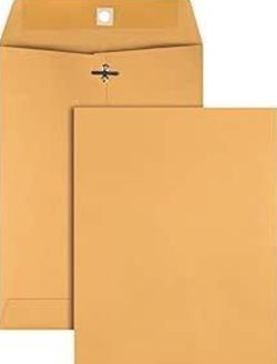Clasp Envelopes 7.5 " x  10.5 "    bix of 100