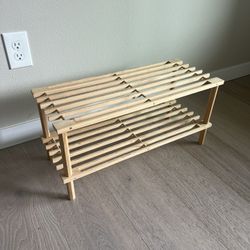 Bamboo Shoe Rack
