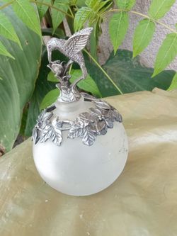 Hummingbird perfume bottle