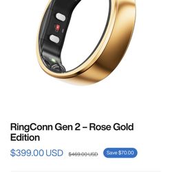 RINGCONN 2 Gen 75% Gold Size 7.5