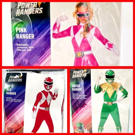 Power Rangers Halloween Costumes For Adults And Kids ***READ ENTIRE DESCRIPTION***