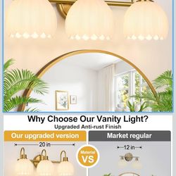 Gold Vanity Light 