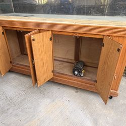 120 Gal Aquarium with Stand Cabinet  $150