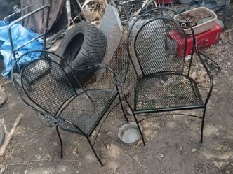 Wrought iron patio chairs