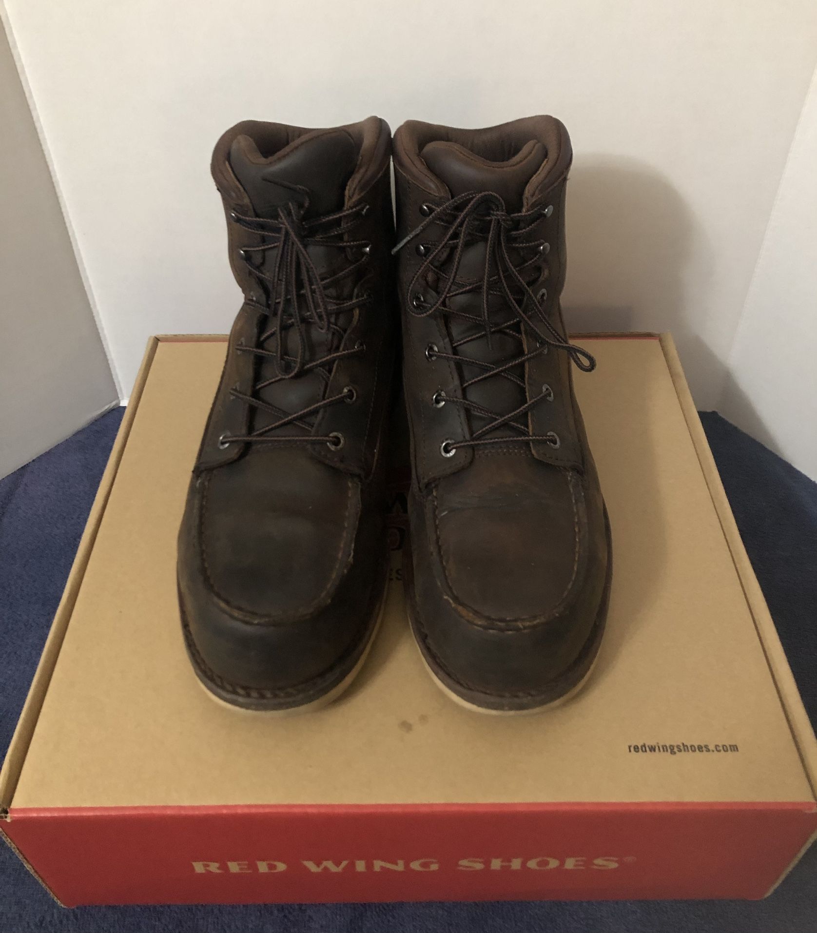 Red Wing Boots Chocolate Brown With Toe Protection