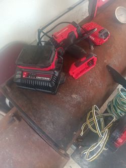 Black And Red Craftsman Drill Set