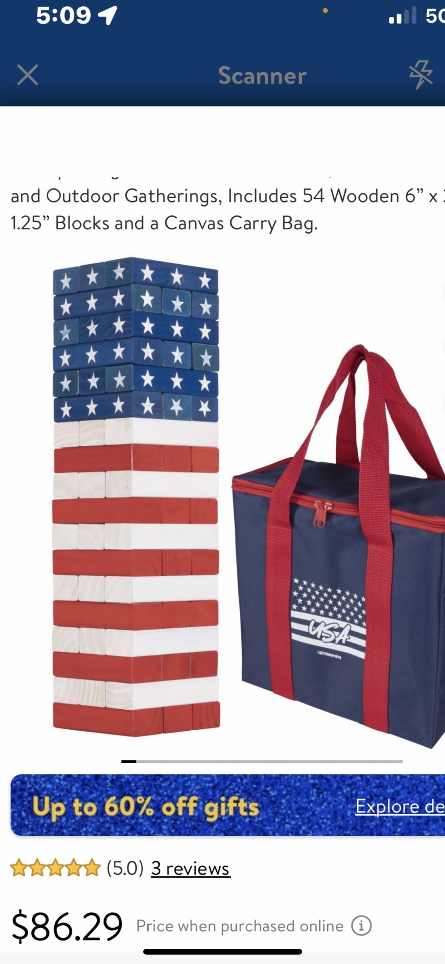 Patriot Jumbo Tumble Game