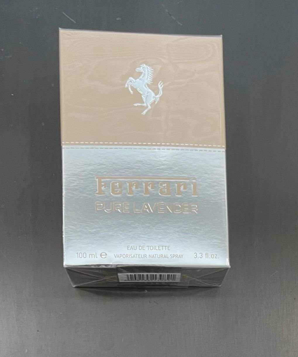Rare And Discontinued Ferrari Pure Lavender Cologne Perfume Brand New In Sealed Box!