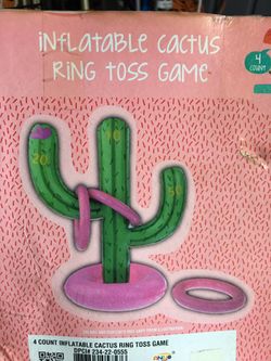 Inflatable cactus 🌵 ring toss game new