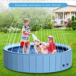 Foldable Kiddie Or Dog Pool, Portable Kiddie / PVC Dog Pet Swimming Pool 
