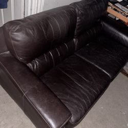 Leather Sofa $200 Or Best Offer 