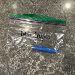 FREE Kids Bath Crayon (NEW) Blue Washable Bath Toy