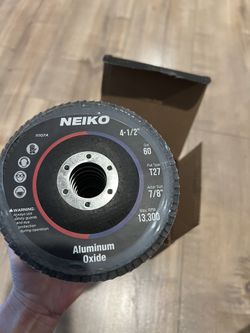 NEIKO 11107A 10 Pack Aluminum Oxide Flap Discs 4-1/2 for Angle Grinder, 60 Grit Flapper Wheel, Flat T27 Grinding Wheel 4.5 Inch Flap Disc, 7/8" Arbor 