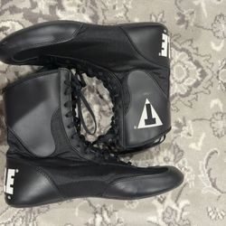 Title Mid Top Speed Flex Encor Boxing Shoes Size 9 Black 