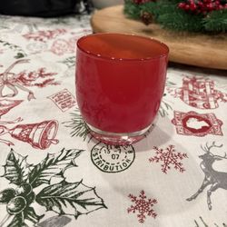 Red Glassybaby Candle Votive