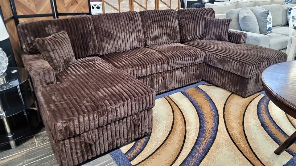 Brown corduroy sectional pull out sofa bed sleeper sofa sectional couch
