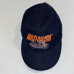 Vintage Harley Davidson Motorcycle Toddler Kids Snapback Hat Born to Ride 2T-4T