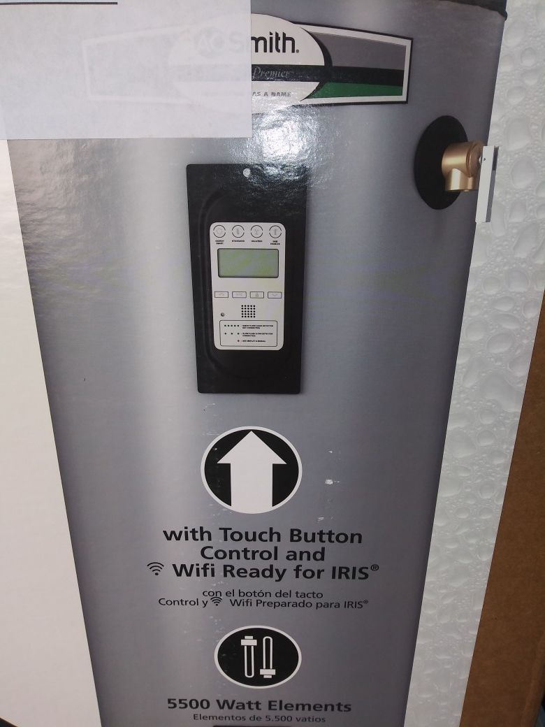 A.O. Smith Signature Premier 50-Gallon Tall 12-year Limited 5500-Watt  Double Element Electric Water Heater EG12-50H55DV for Sale in Durham, NC -  OfferUp
