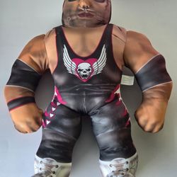 WCW Bret Hart Bashin' Brawlers 1998 Plush Stuffed Wrestling Buddy Working