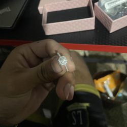 VVS1 Moissanite Diamond 1ct Ring 