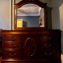 Beautiful Cherrywood Dresser with Mirror