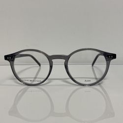 New Tommy Hilfiger 1813 Grey Crystal Round Unisex Eyeglasses 49mm