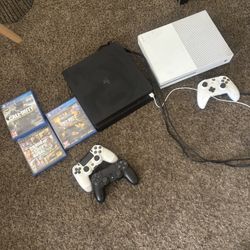 Xbox 1 And Ps4 For Sale Come W Games And Controllwrs