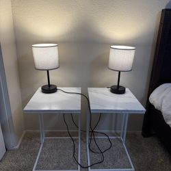 Side Tables + Touch Control Lamps