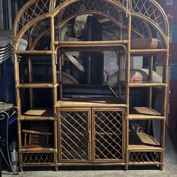 Wicker Living Room set With Wall And Corner Pease 