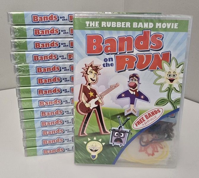 Bands on the Run: The Rubber Band Movie DVD 2011 WS With Free Bands NEW