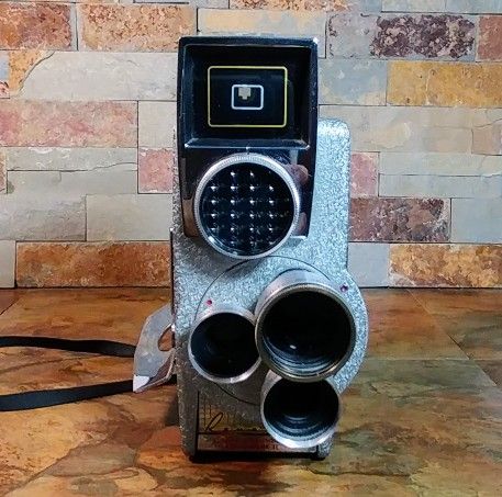 Camera • 1958 - 8-mm Film Cine Camera • Three Lens Turret • Revere Camera Co. Fully Automatic • Custom Converted For KodaChrome II • Model -CA-6.