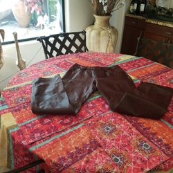 Ladys Brown Leather Jean's The Gap New