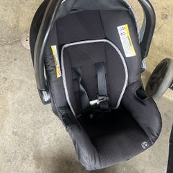 stroller and baby carrier