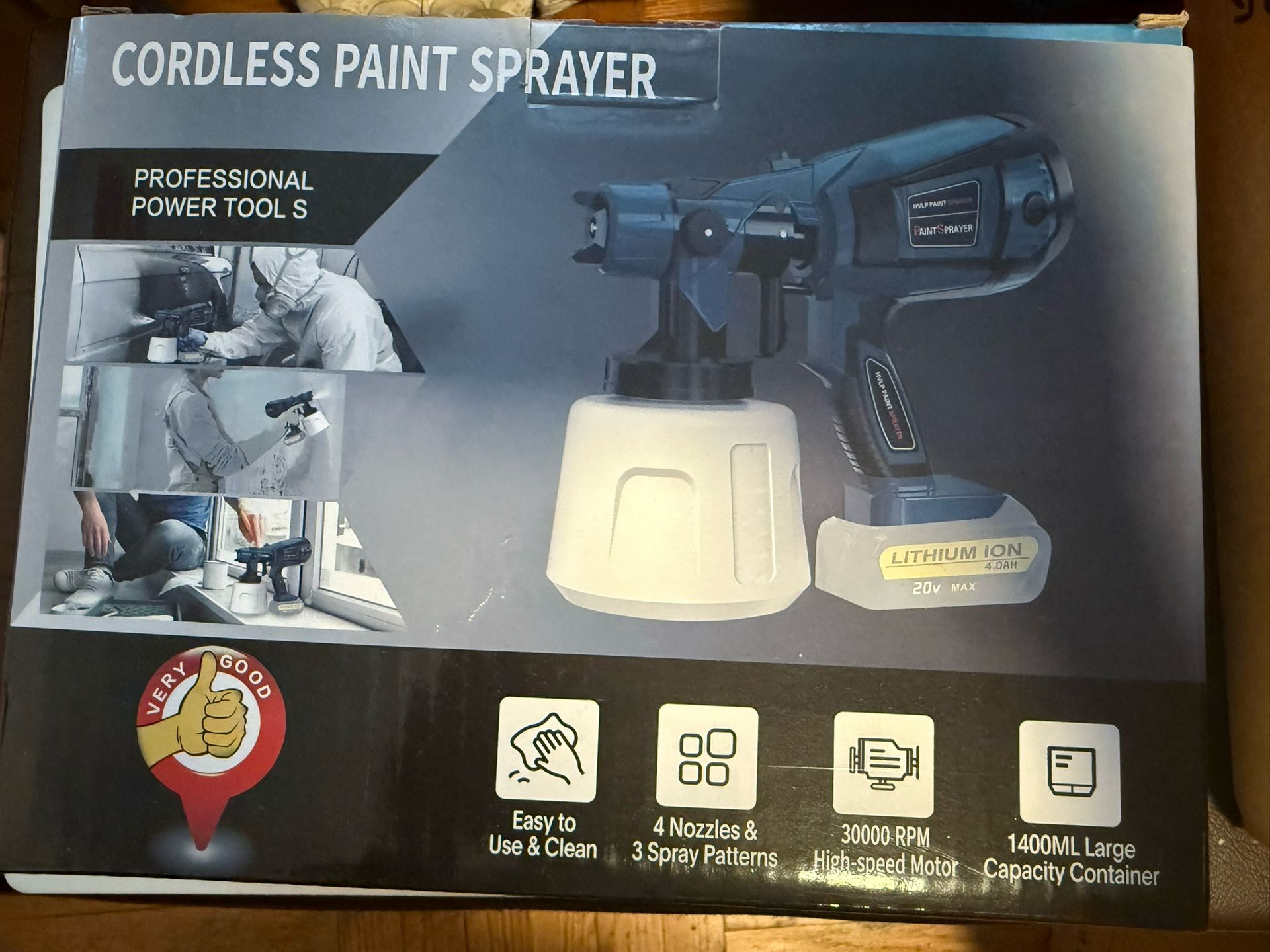 🎄🎁Brand new In Box, Cordless Paint Sprayer,No Battery Included