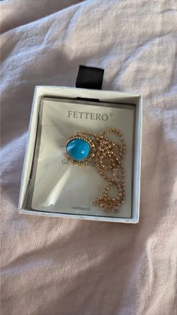 18k gold plated necklace with gift box
