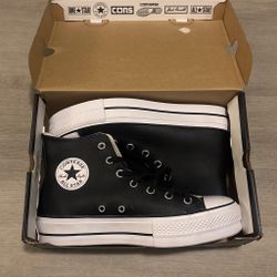 Converse Womens 9.5 Chuck Taylor All Star Platform Hi Leather