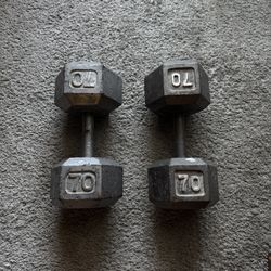 70lb Dumbbells (pair)