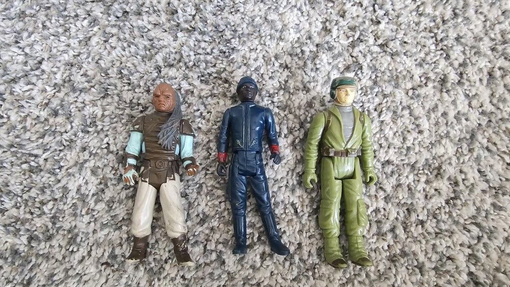 3 Vintage Star Wars Action Figures