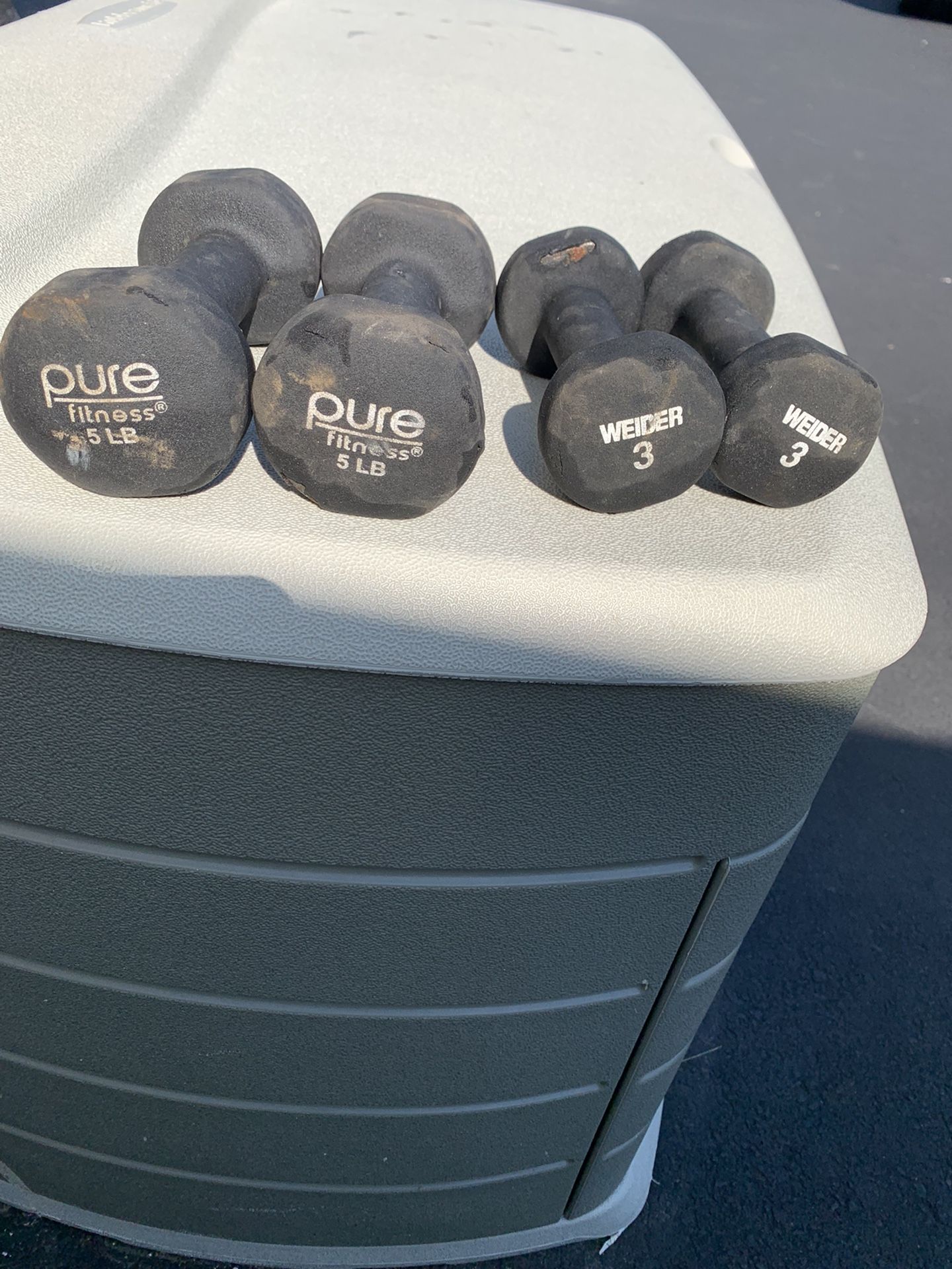 16lbs Of Dumbells (2 5lbs, 2 3lbs)