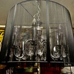 Beautiful modern chandelier 18 inches across would go with any decor great price at $150 pick up in Canyon/Santa Clarita cross posted MQ