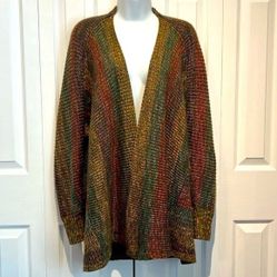 Mossimo Supply Co. Multicoloured Open Face Cardigan Size S