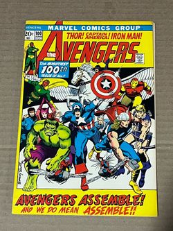 1972 Marvel Comics Avengers #100 VF - Vintage Comic Book