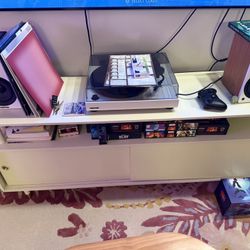 White Multi-Level Media Console 