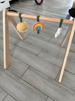 Cloud Island Wood Play Gym Hanging Toys