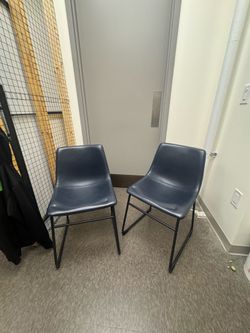 Leather dining chairs