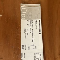 5 Metropolitan Opera Tickets